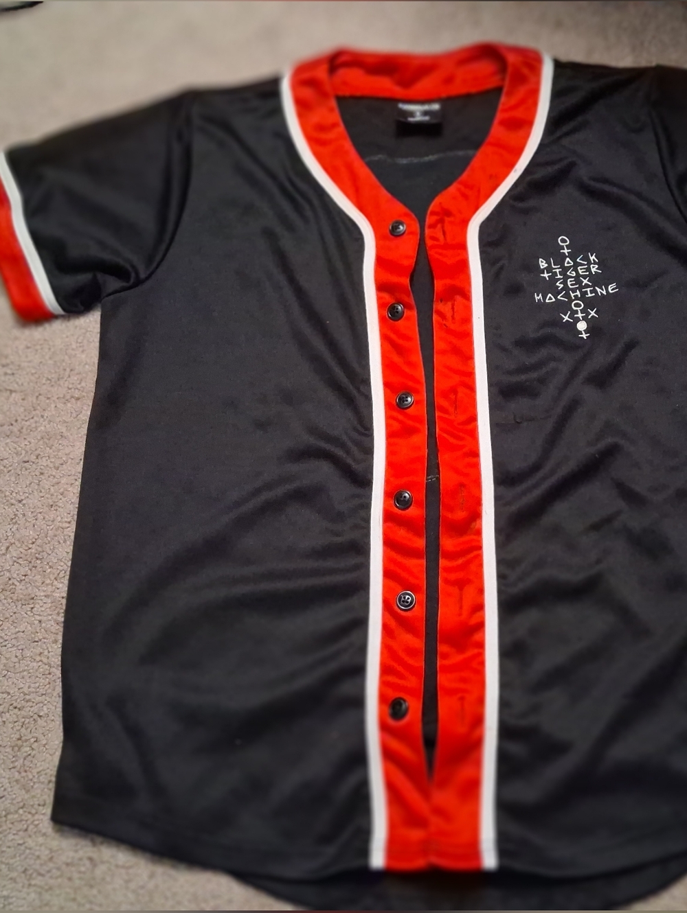 BTSM not BDSM Black/red Jersey Size Small